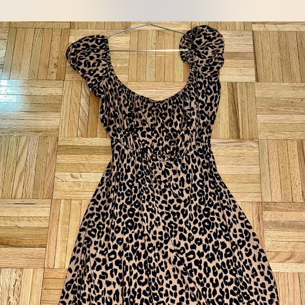 Reformation Cheetah Animal Print Dress
